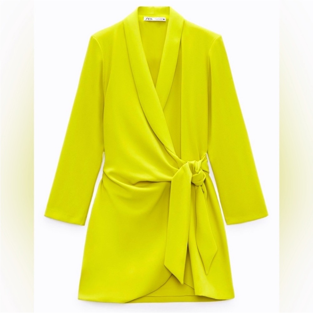 Zara wrap blazer dress